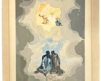 Hand Signed Dali “Paradis 15" Lithograph

