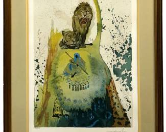 Hand Signed Salvador Dali Lithograph
