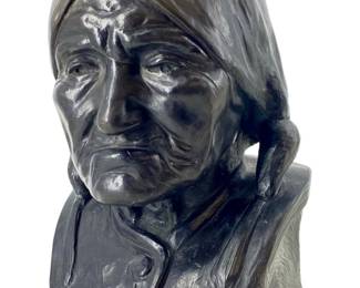 Signed Emery Kopta Native American Sculpture
