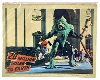 “20 Million Miles to Earth" Litho Theater Card
