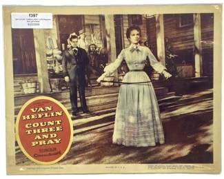Original “Count Three and Pray" Litho Theater Card
