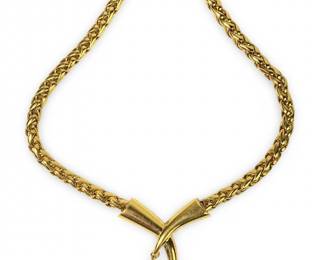 Napier Chunky Gold Tone Faux Pearl Necklace
