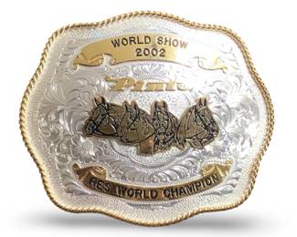 Montana Silversmiths Pinto World Show 2002 Belt
