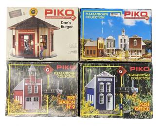 4pc PIKO Pleasontown G Scale Building Set
