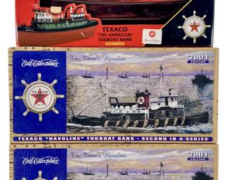 3 Texaco Ertl Havoline/The American Tugboat Banks
