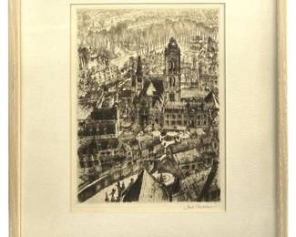 Signed Samuel Emery Chamberlain Etching
