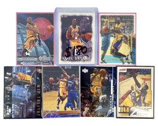7pc Assorted Kobe Bryant Basketball Trading Cards
