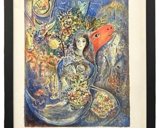 Beautiful Marc Chagall “Bella" Giclee
