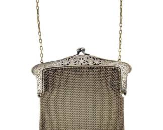 Vintage German Silver Chainmail Purse
