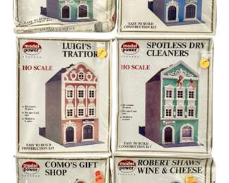 N & HO Scale Model Power Shops and Offices
