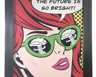 Roy Lichtenstein The Future Is So Bright Serigraph
