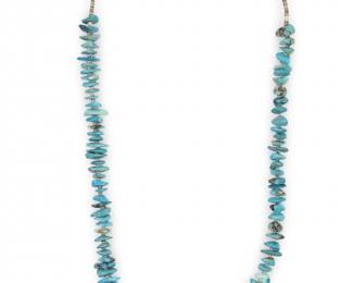 Native American Graduated Turquoise Necklace
