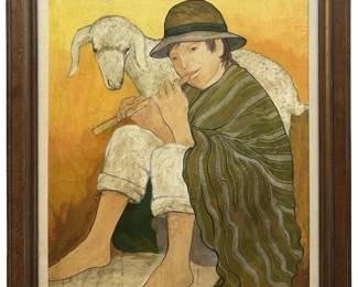 Signed Fabian Oil on Canvas
