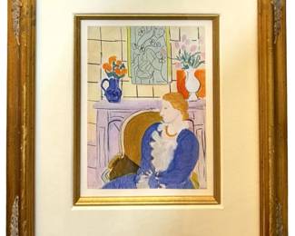 Henri Matisse Colored Etching
