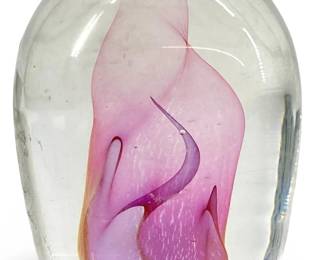 2002 Signed Youghiogheny Art Glass Paperweight

