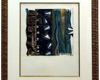 Signed Shawn Hartnett Original Mixed Media

