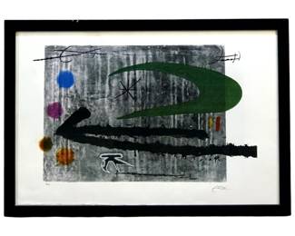 Joan Miro “Vers la Gauche"’ Fine Canvas Print
