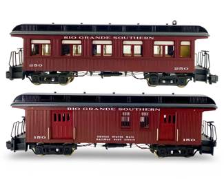 Rio Grande Southern Passenger & Mail Train Cars
