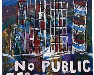 Signed James Stonikas “Life in the City" Acrylic

