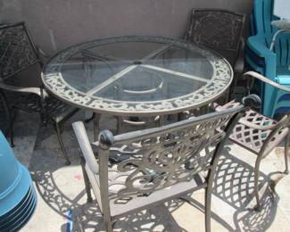 48" Patio Table & 3-Chairs