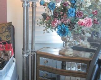 Mirrored Chest, Bevelled Mirror Segments, 32" X 14"