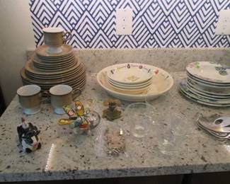 Denby Stoneware Dishes, England, Kitchen Prep 101 Salad Set