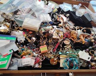 Bags of costume jewelry sold by the bag