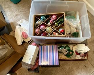 Vintage Christmas ornaments
