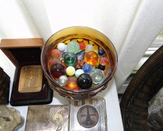 Old vintage marbles