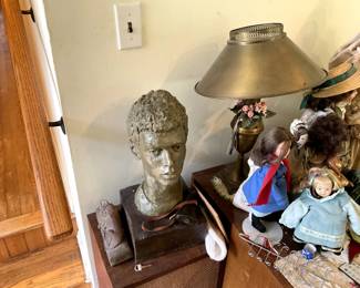 Bust Sculpture, vintage lamp