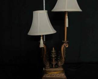 Double Stemmed Lamp