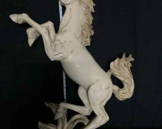Large Rearing Stallion Sculpture