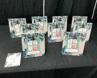 Set of 9 Easels with a Clip 25 Art Prints