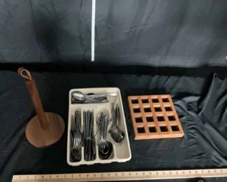 Paper Towel Holder, Silverware Trivet