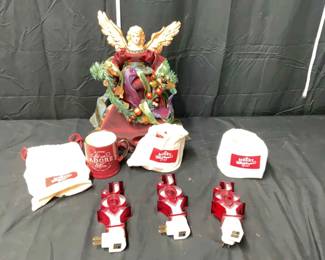 Set of 3 Christmas Mugs, 3 JOY Lit Plug Ins A Christmas Angel