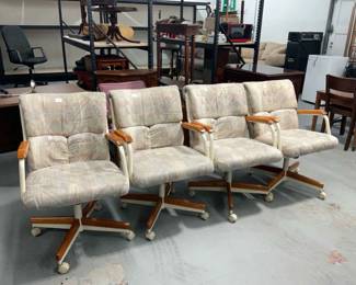 002 Rolling Dining Chairs