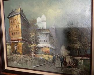 Framed Oil Canvas Painting