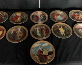 The Danbury Mint The Ten Commandments 24k Gold Plate Collection