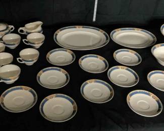 78 Piece Set of W.H. Grindley Chelmsford Vintage Georgian Ivorie China Set