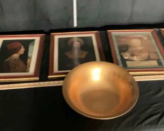Historical Framed Portraits Decorative Bowl