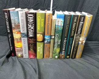 Set of 12 Hardback John Grisham Books
