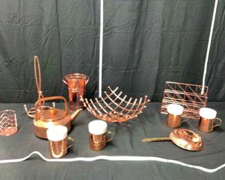 16 Piece Set of Copper Colored Kitchenware