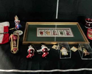Variety of Christmas Santa Claus Decor Ornaments