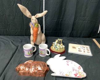 Easter Bunny Decor, Dishes Cards