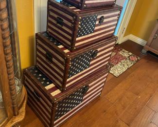 American flag trunks