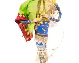 Artist made textile art doll