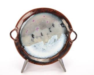 Studio art pottery charger