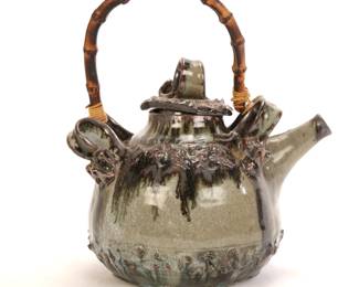 art pottery tea pot