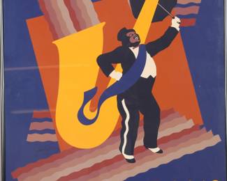 Jazz Festival Serigraph poster