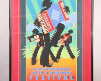 Jazz Festival Serigraph poster